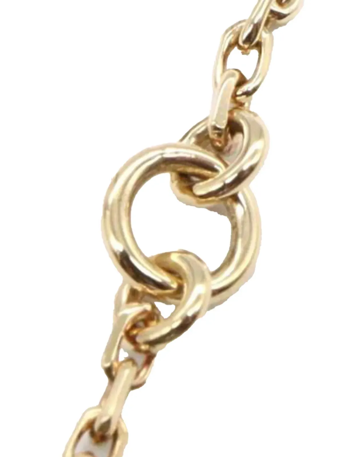 Van Cleef & Arpels Pre-Owned 18Kイエローゴールドとオニキス ヴィンテージ アルハンブラ ペンダントネックレス - ブラック - 画像5