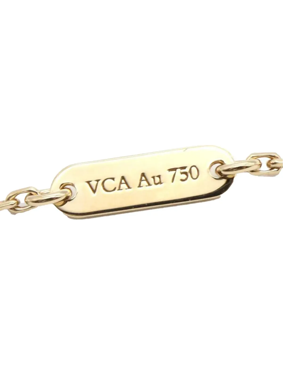 Van Cleef & Arpels Pre-Owned 18Kイエローゴールドとオニキス ヴィンテージ アルハンブラ ペンダントネックレス - ブラック - 画像3