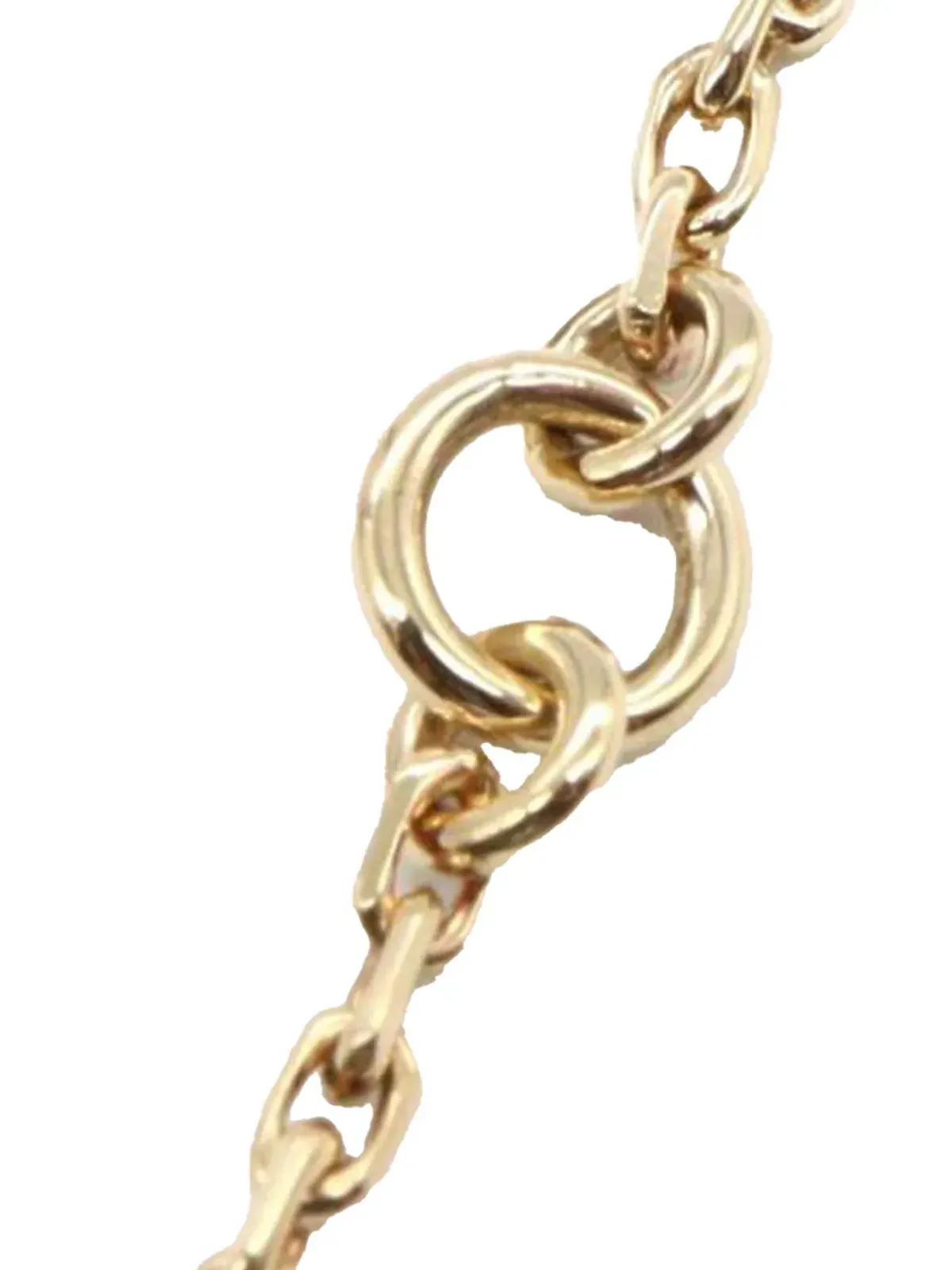 Van Cleef & Arpels Pre-Owned 18Kイエローゴールドとオニキス ヴィンテージ アルハンブラ ペンダントネックレス - ブラック - 画像4
