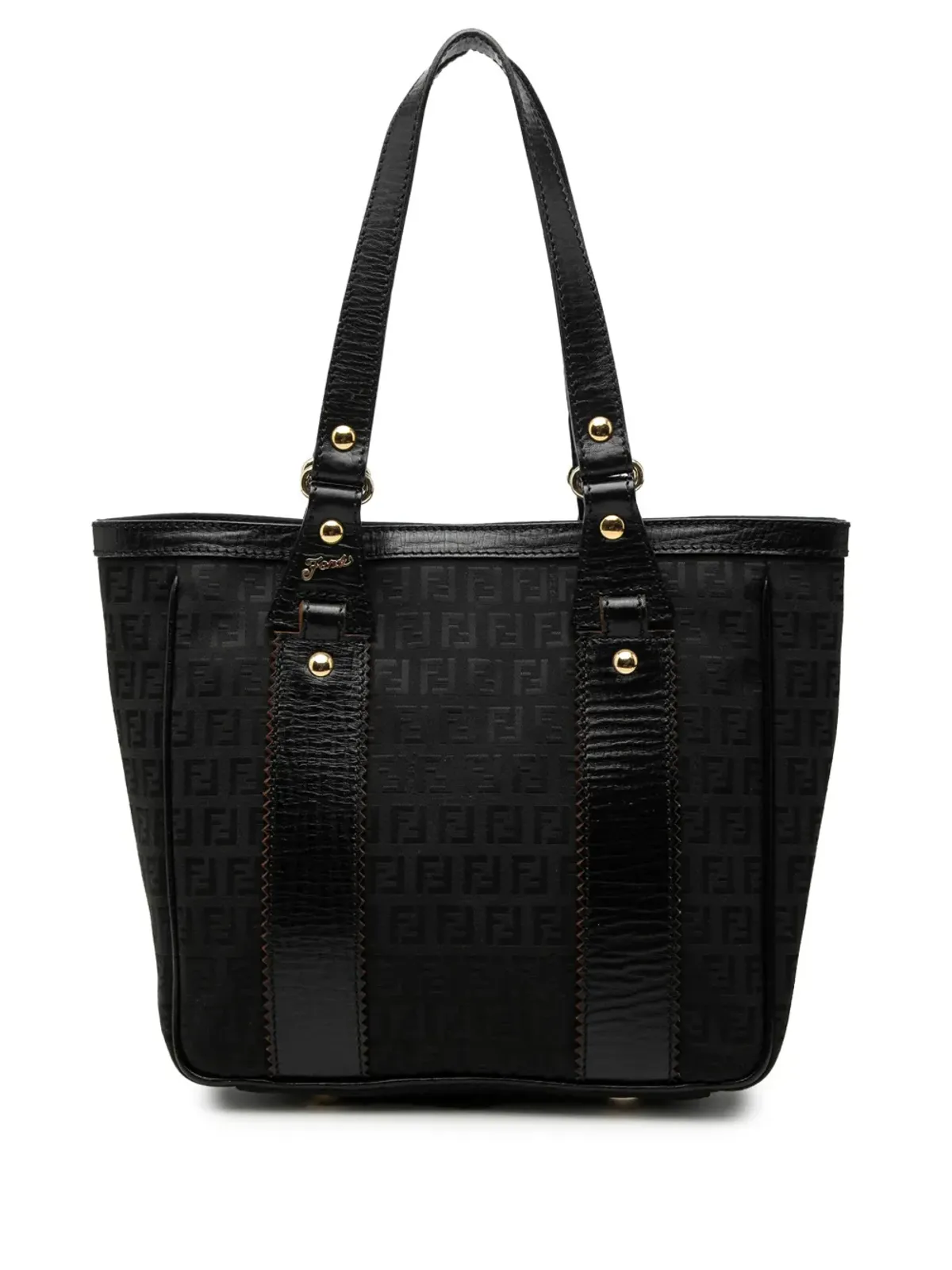 Fendi Pre-Owned Zucchino Canvas トートバッグ - ブラック - 画像1