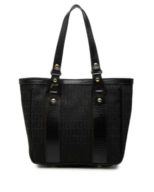 Fendi Pre-Owned Zucchino Canvas トートバッグ - ブラック - サムネイル1
