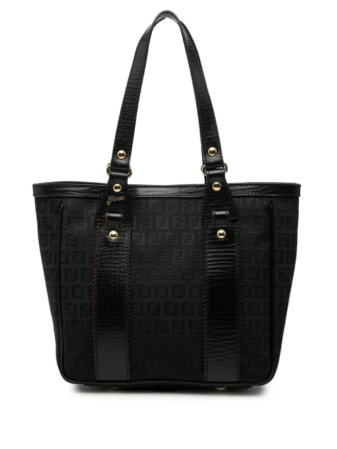 Fendi Pre-Owned Fendi Pre-Owned Zucchino Canvas トートバッグ - ブラックの商品画像