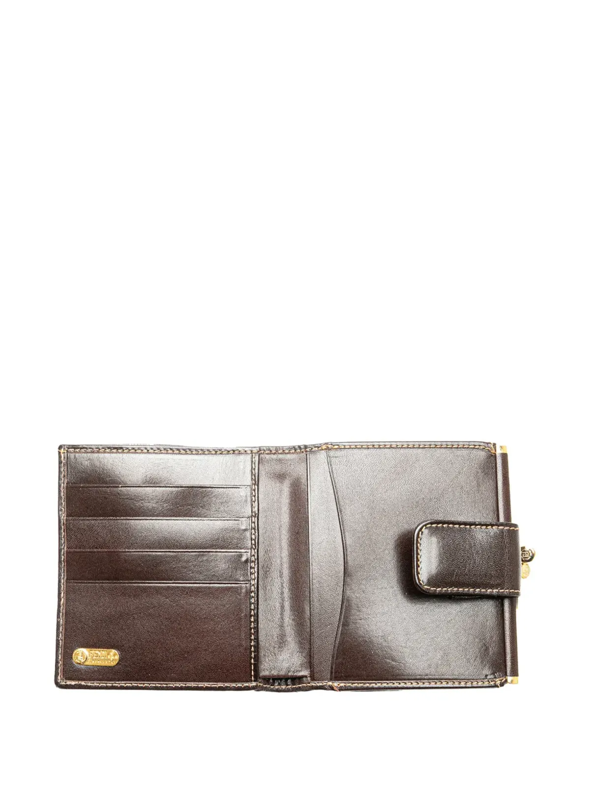 Fendi Pre-Owned Zucca キャンバス 二つ折り財布 - 画像5