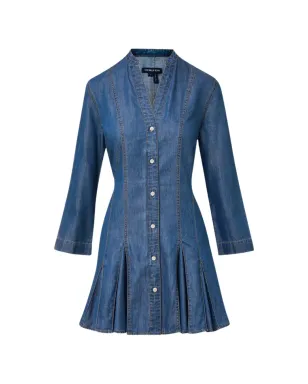 Veronica Beard Korinda mini dress - Blue - サムネイル1