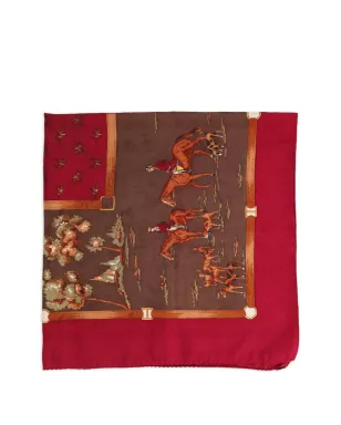 Vintage horse-print scarf - サムネイル1