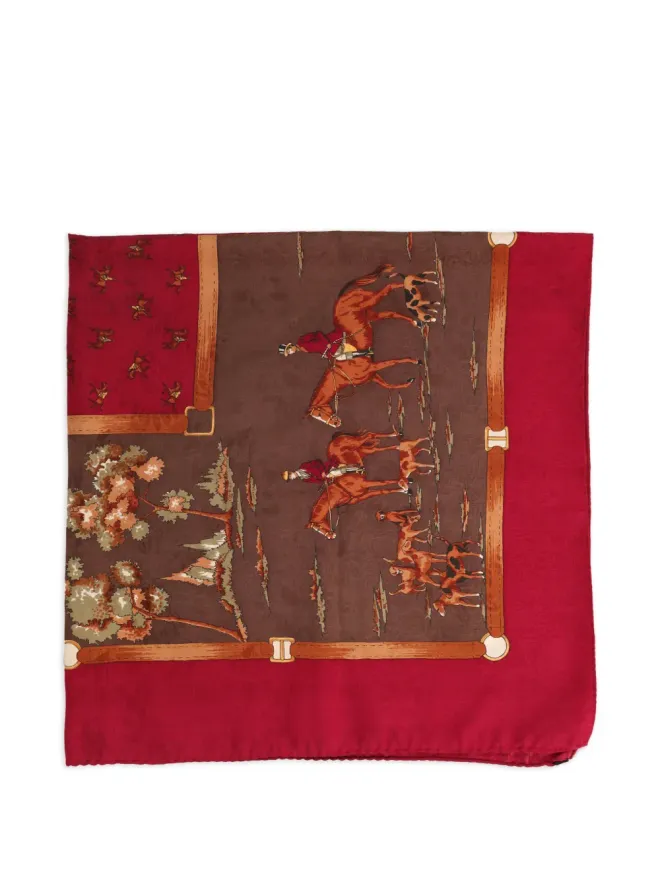 Vintage Vintage horse-print scarfの商品画像