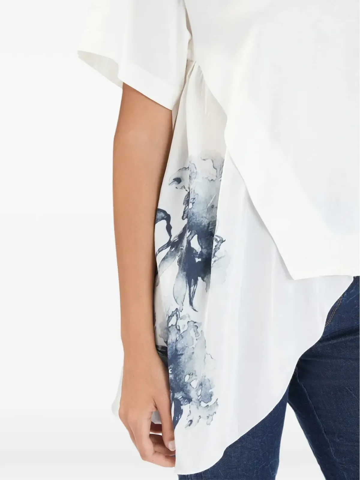High レガッタ花柄プリントTシャツ - 画像5