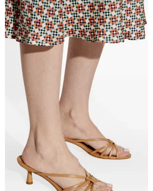 Aeyde nappa leather heeled mules - Neutrals - サムネイル5
