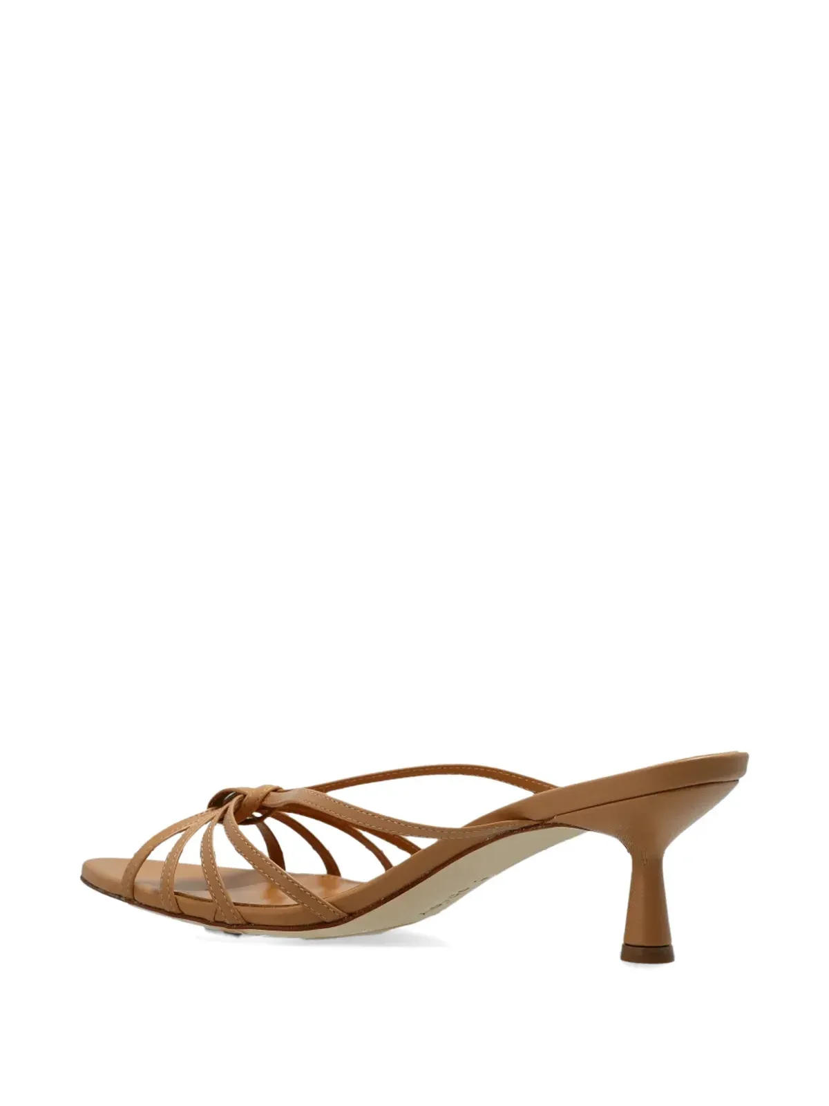 Aeyde nappa leather heeled mules - Neutrals - 画像3