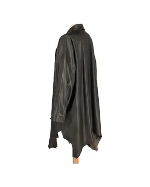 Issey Miyake Pre-Owned ボタン付きレザージャケット - サムネイル3