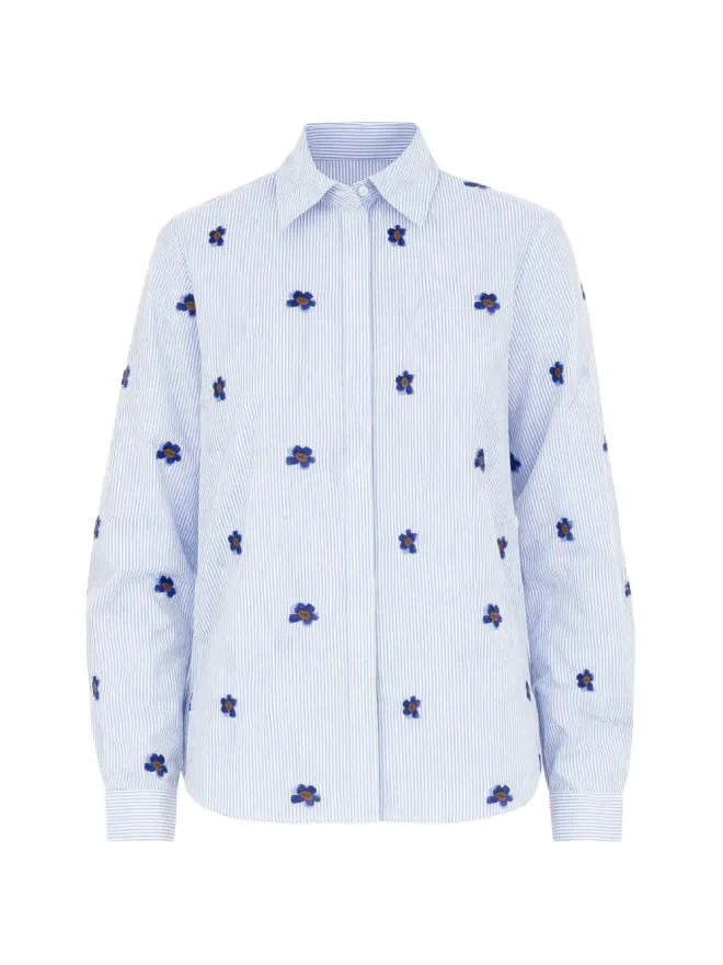 I BLUES I BLUES Iblbroncio floral striped shirtの商品画像