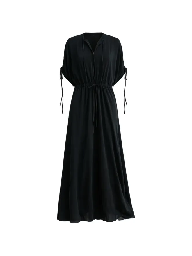 PSOPHIA PSOPHIA ドローストリング ミディドレスの商品画像