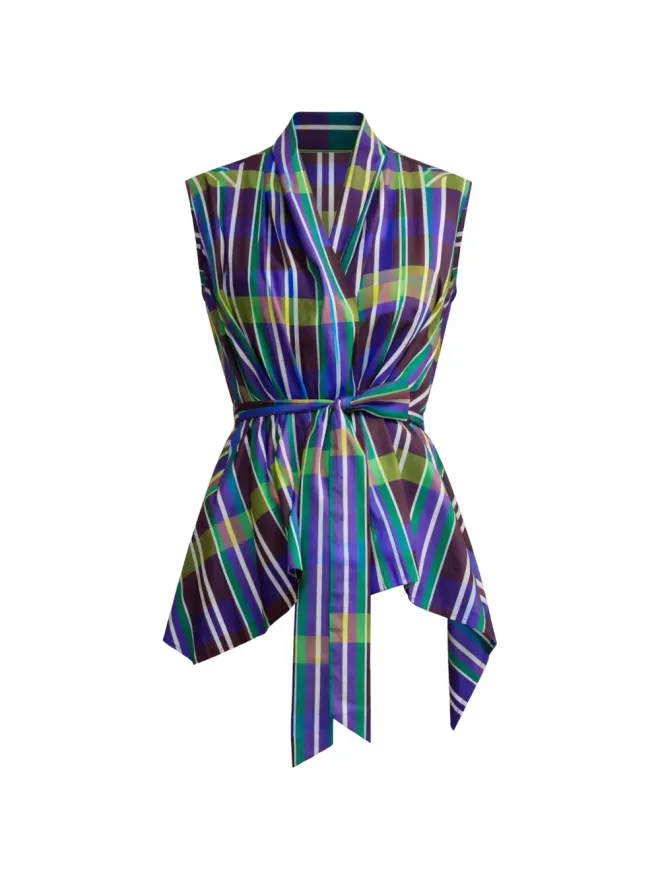 PSOPHIA PSOPHIA Retro Prism wrap topの商品画像
