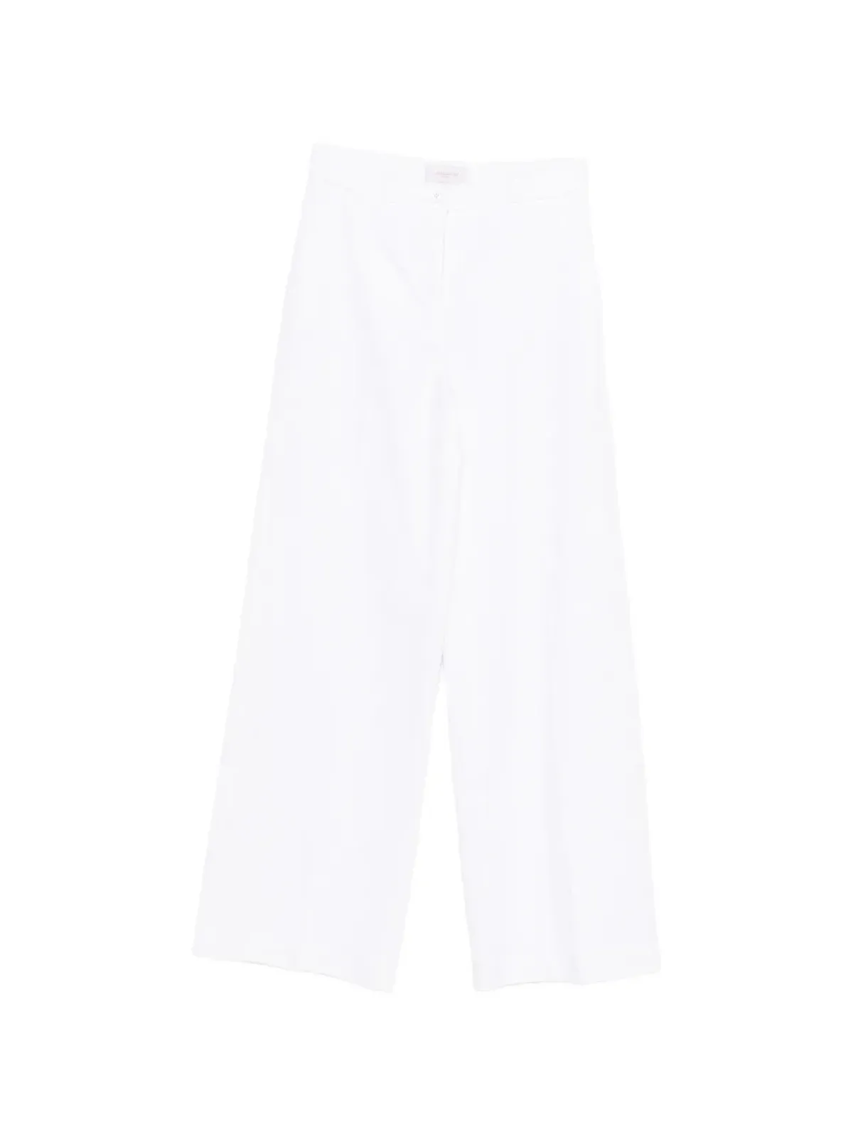 Via Masini 80 プレスド・クリース・パラッツォパンツ - White - 画像1