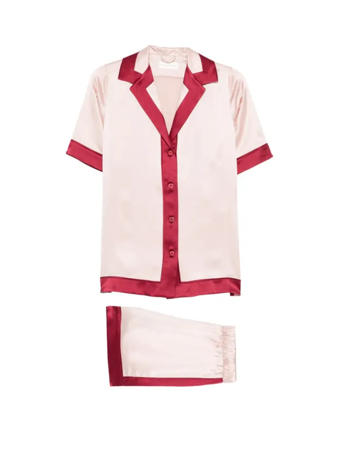 Olivia von Halle Olivia von Halle Zelda ショートスリーブ パジャマ - ピンクの商品画像