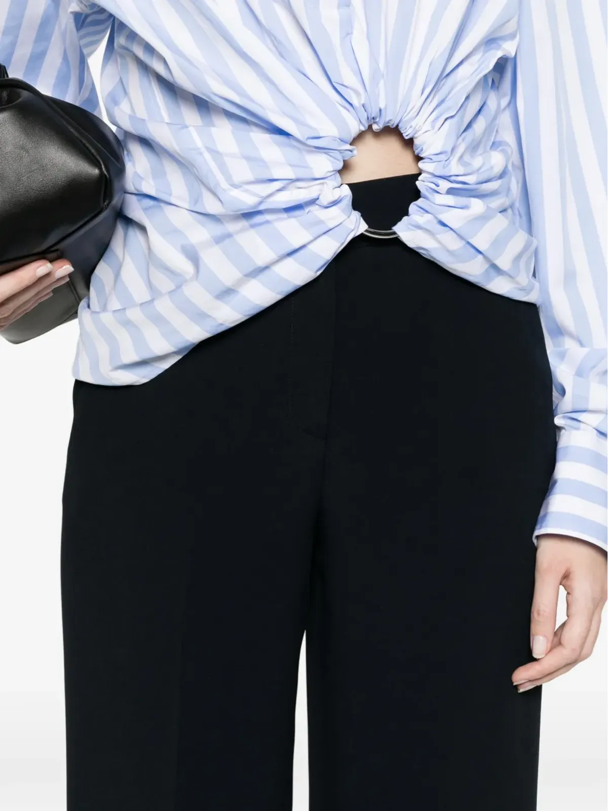 Via Masini 80 Via Salizada straight trousers - Blue - 画像5