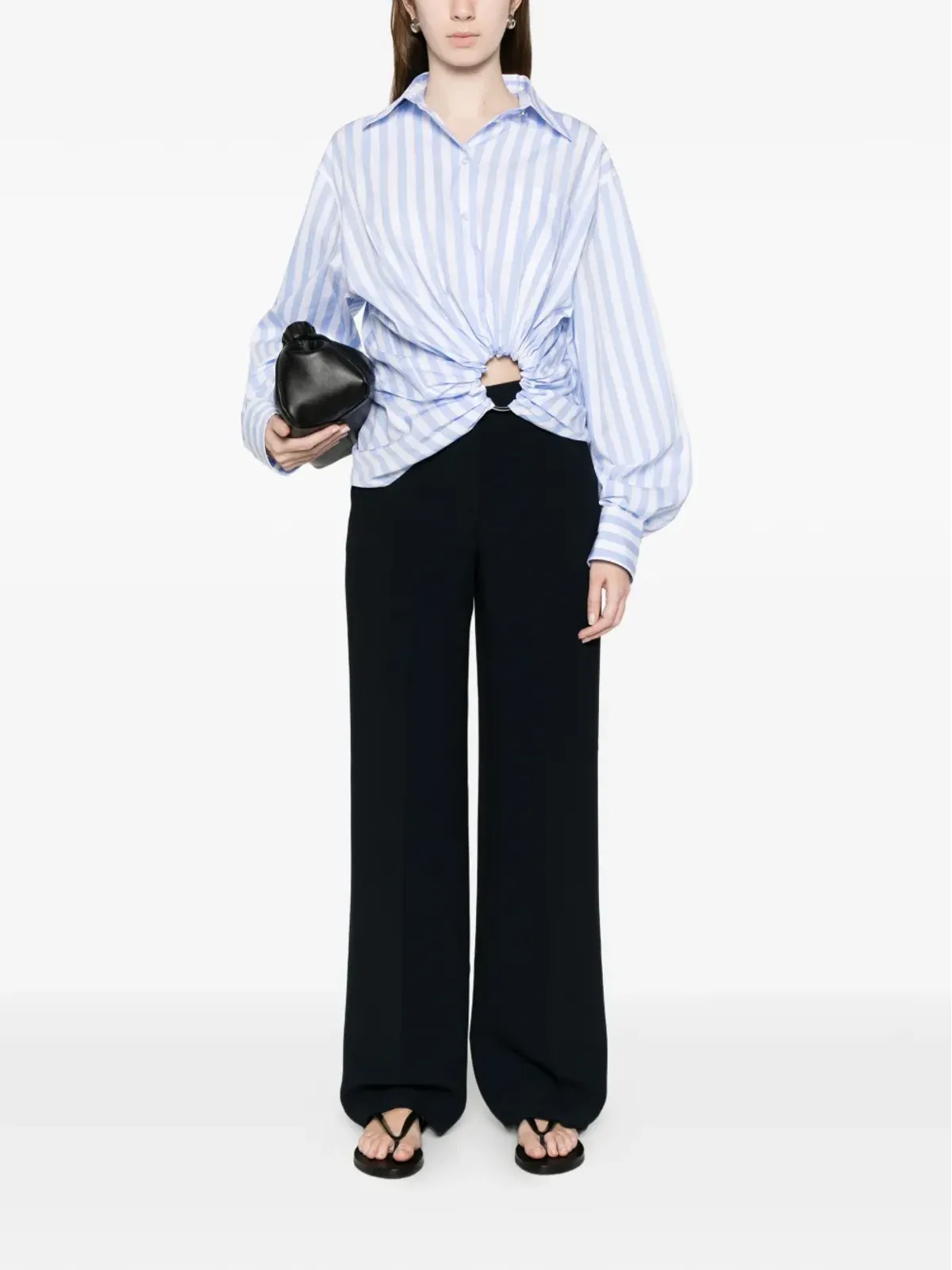 Via Masini 80 Via Salizada straight trousers - Blue - 画像2