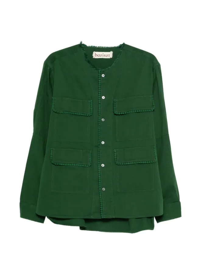 Baziszt Baziszt Corniche pocket shirt - Greenの商品画像