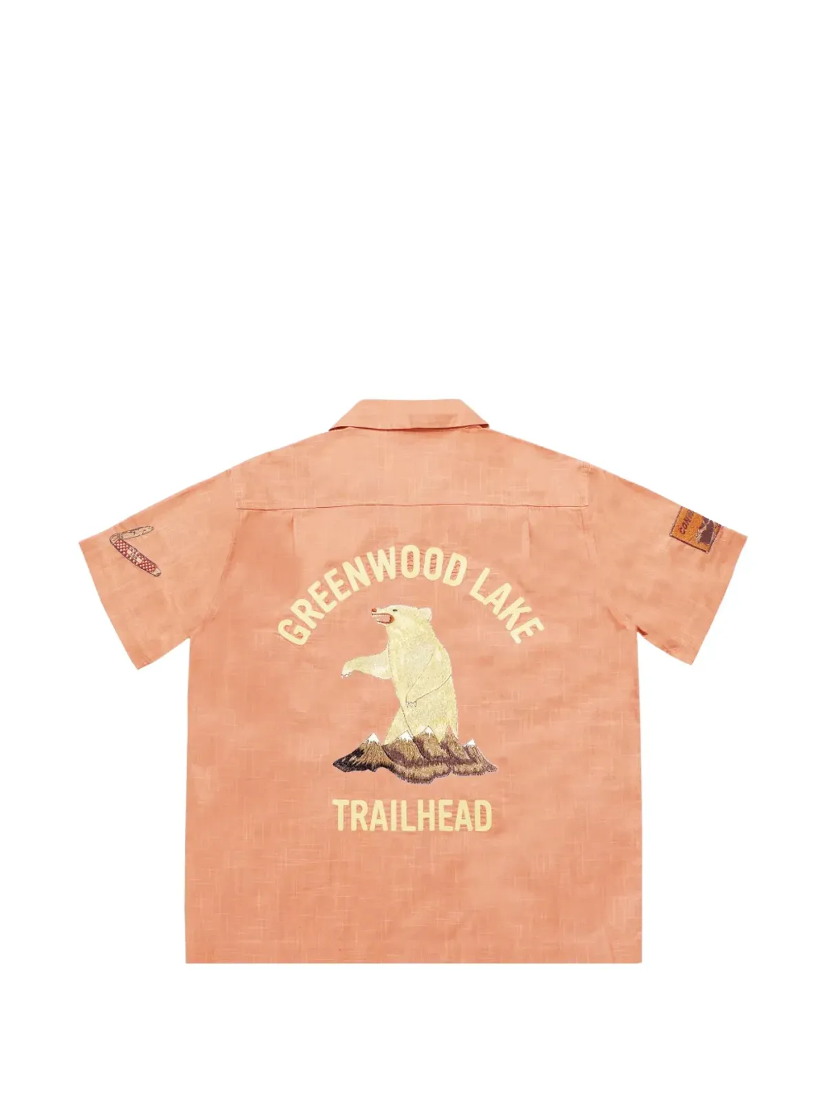 Samuel Zelig Trail Camp embroidered shirt - Orange - 画像3