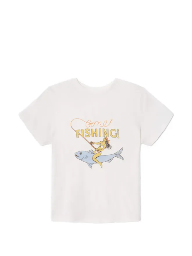 RE/DONE RE/DONE ボーイフレンドフィッシングTシャツの商品画像