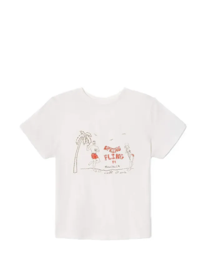 RE/DONE RE/DONE プリント・クラシック Tシャツ - Whiteの商品画像