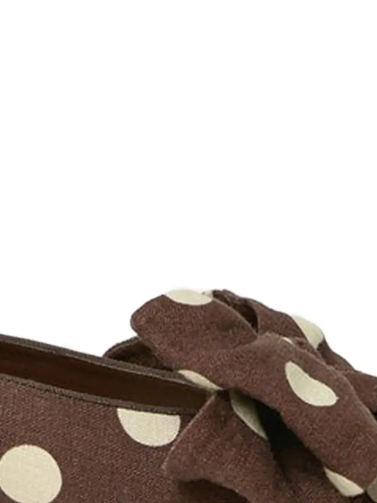 Loeffler Randall Noa ボウ ポルカドット バレエフラット - ブラウン - 画像2