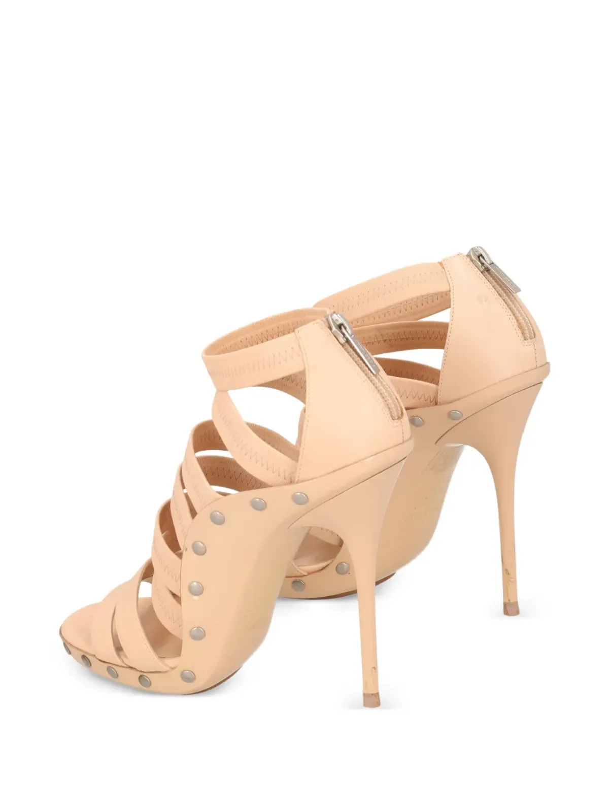 Jimmy Choo Pre-Owned デコルテ・マルチストラップ サンダル - 画像5