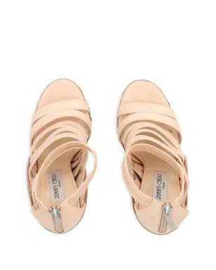 Jimmy Choo Pre-Owned デコルテ・マルチストラップ サンダル - サムネイル4