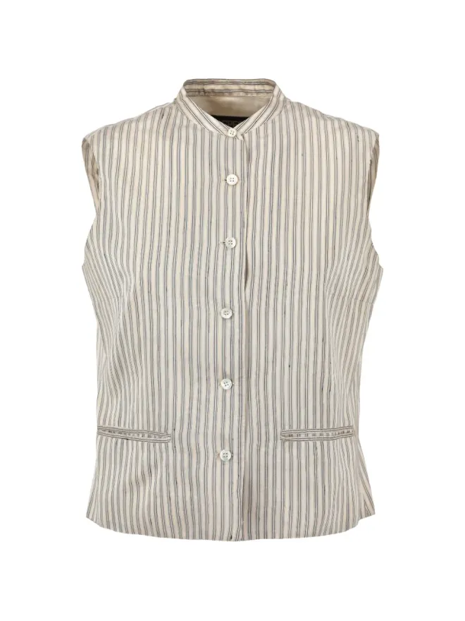 Aspesi Vintage Aspesi Vintage ストライプ柄ボタンベストの商品画像
