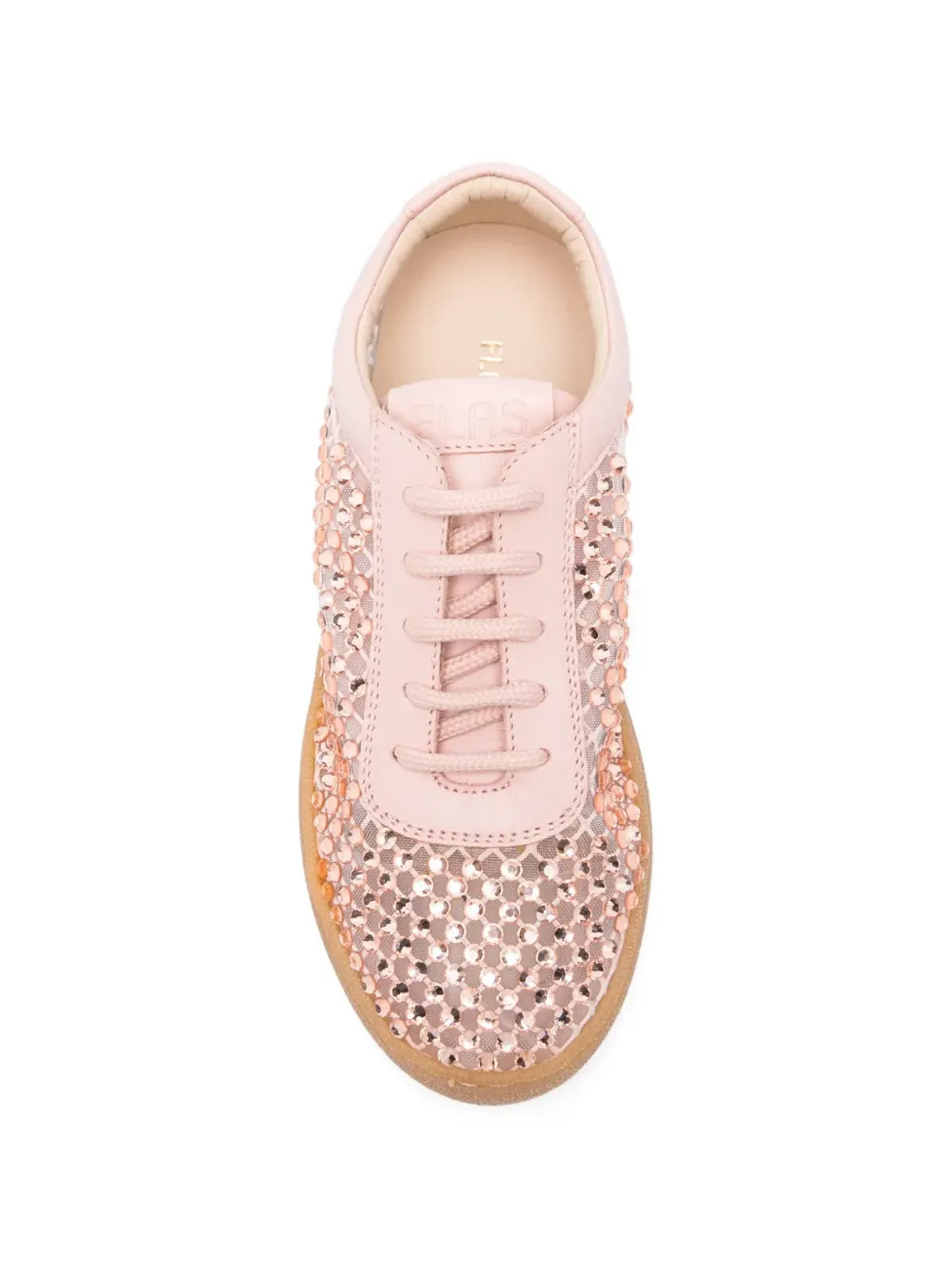 Florens embellished leather sneakers - Pink - 画像3