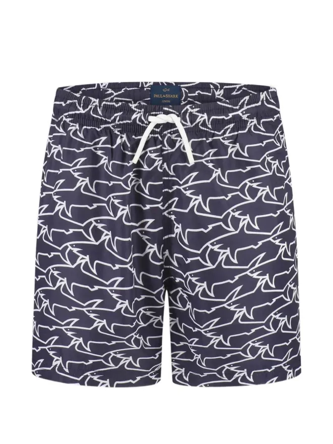 Paul & Shark Junior Paul & Shark Junior シャークプリント スイムショーツの商品画像