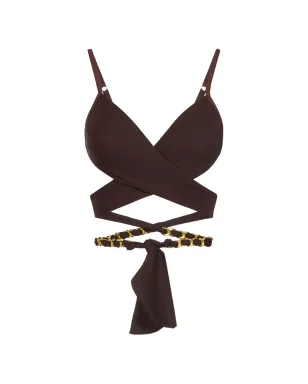 Elisabetta Franchi クロスオーバー ジュエルチェーン ブラ - サムネイル1