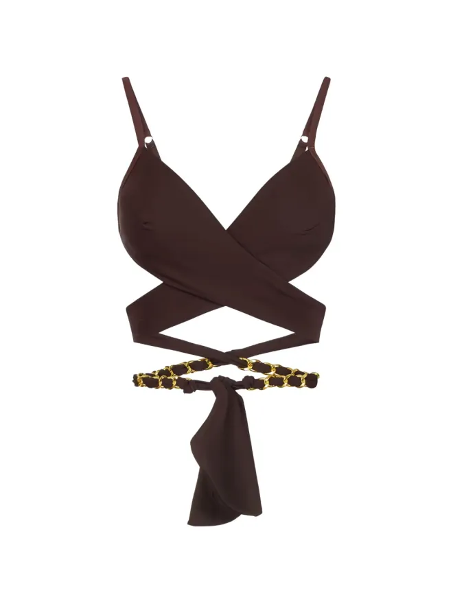 Elisabetta Franchi Elisabetta Franchi クロスオーバー ジュエルチェーン ブラの商品画像