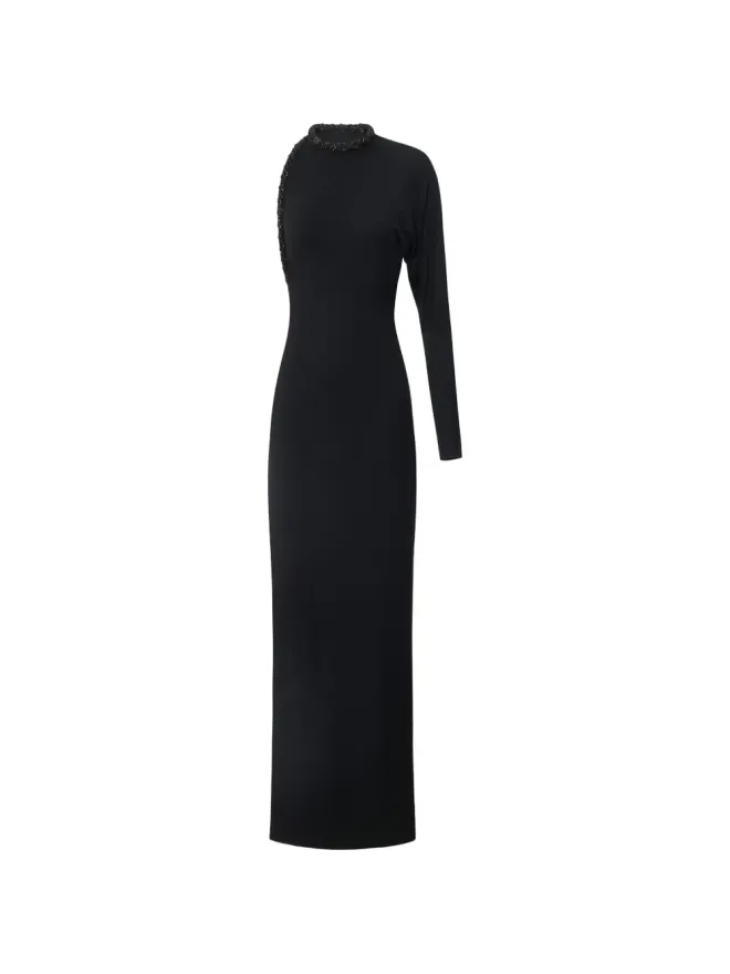 Elisabetta Franchi Elisabetta Franchi ワンショルダーエンブリッシュ マキシドレスの商品画像