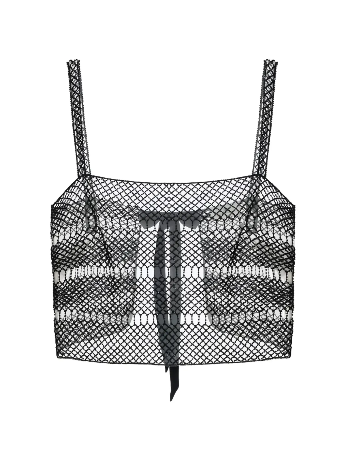 Elisabetta Franchi オープンワーク バンドトップ - 画像1