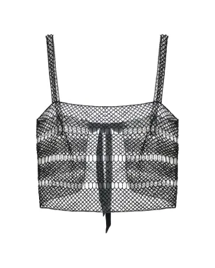 Elisabetta Franchi オープンワーク バンドトップ - サムネイル1