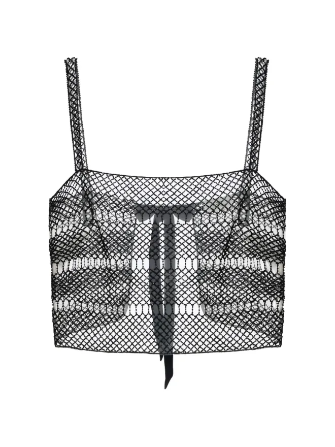 Elisabetta Franchi Elisabetta Franchi オープンワーク バンドトップの商品画像