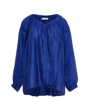 Devotion Vネック・ボリュームスリーブ ブラウス - サムネイル1