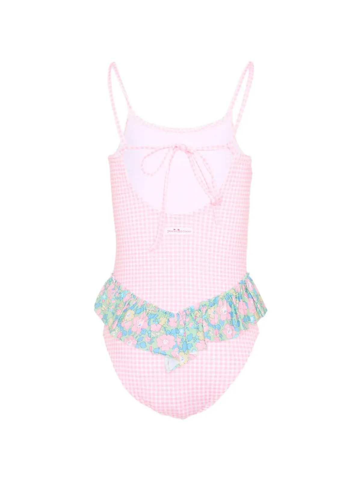 Pesciolino Rosso Kids gingham floral swimsuit - Pink - 画像2