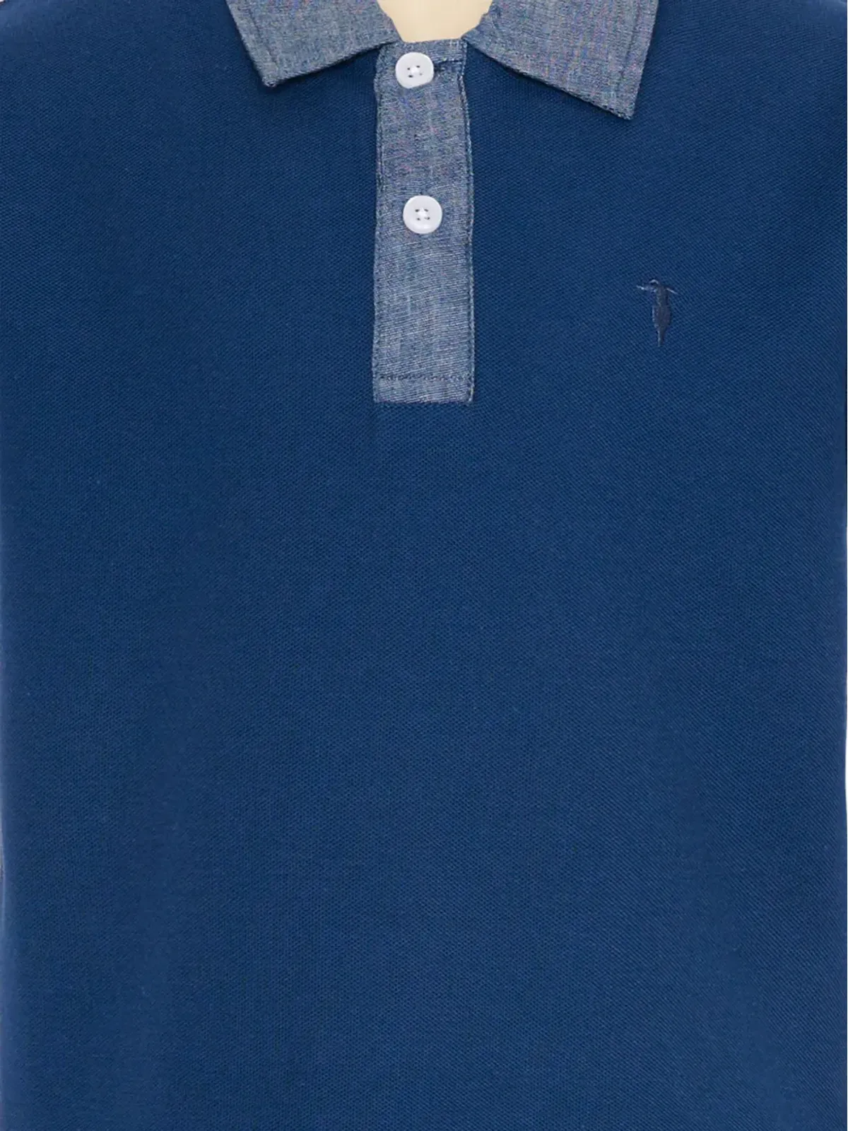 TRUSSARDI JUNIOR コントラストカラー ポロシャツ - 画像3