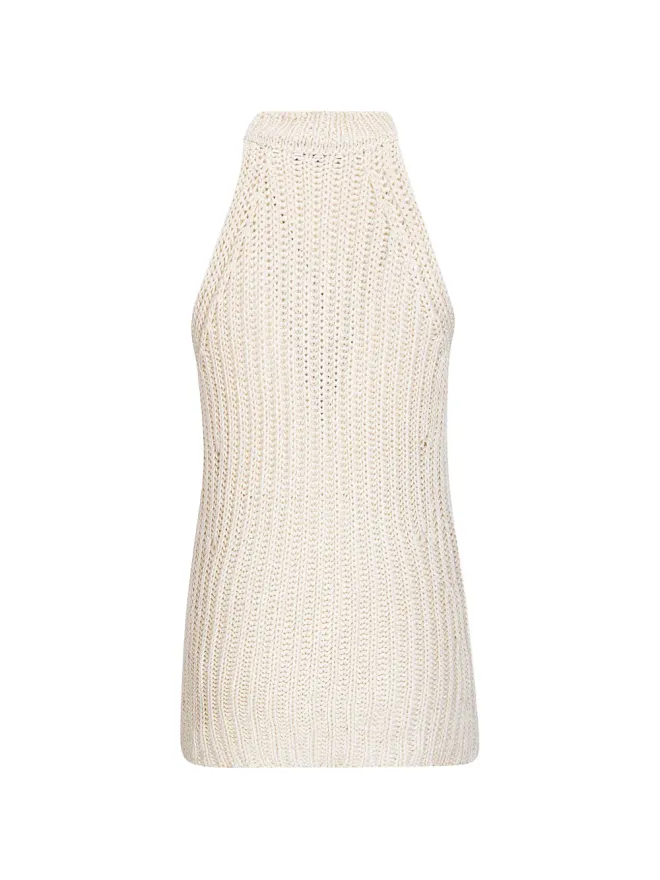 ELY ELY ELY ELY Danielle halterneck tank top - Neutralsの商品画像