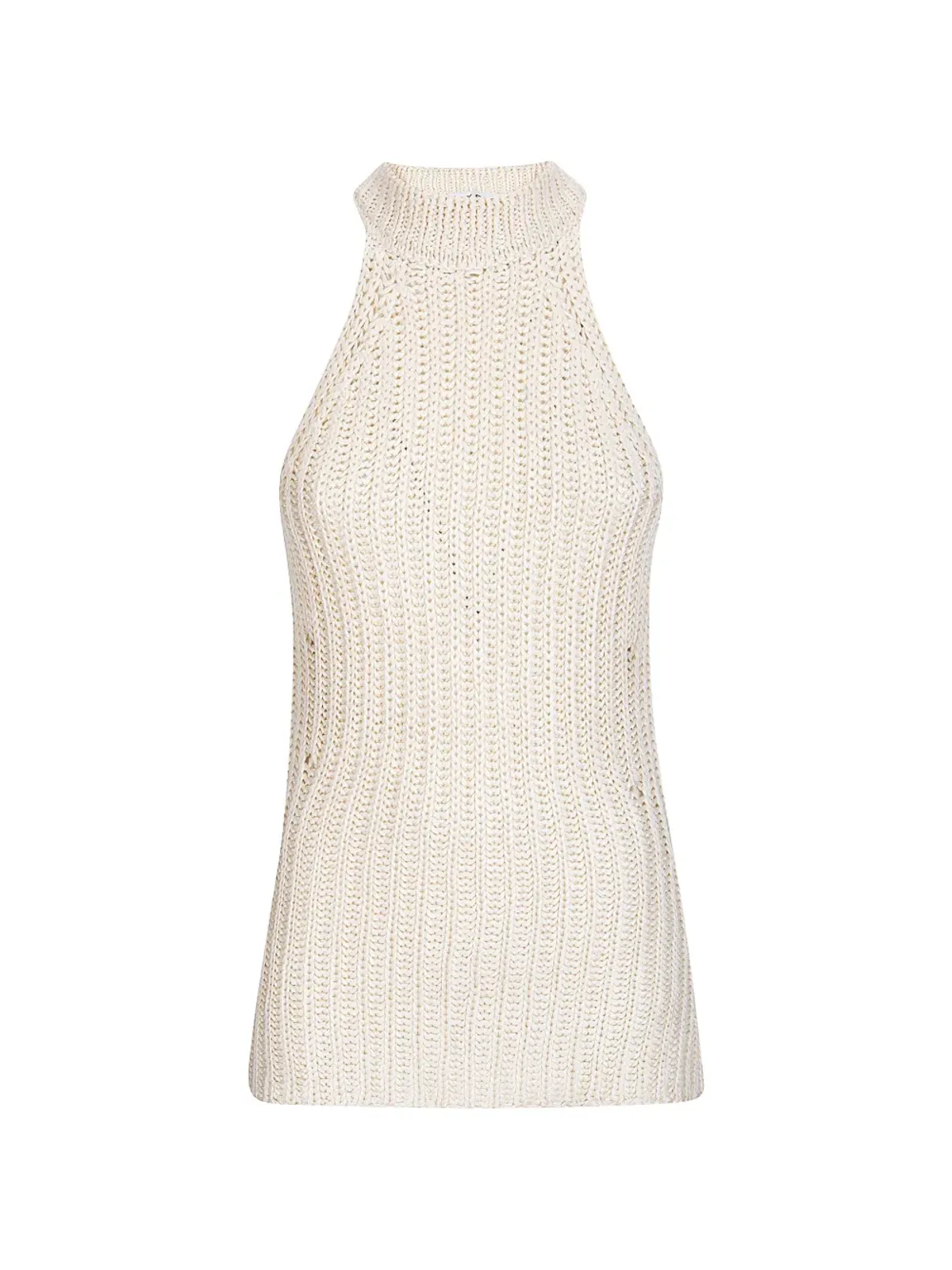 ELY ELY Danielle halterneck tank top - Neutrals - 画像2