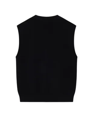 Carrer Cove V-neck ベスト - ブラック - サムネイル2