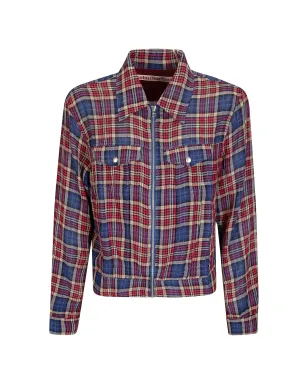 Stockholm Surfboard Club ジップ付き チェックシャツジャケット - サムネイル1