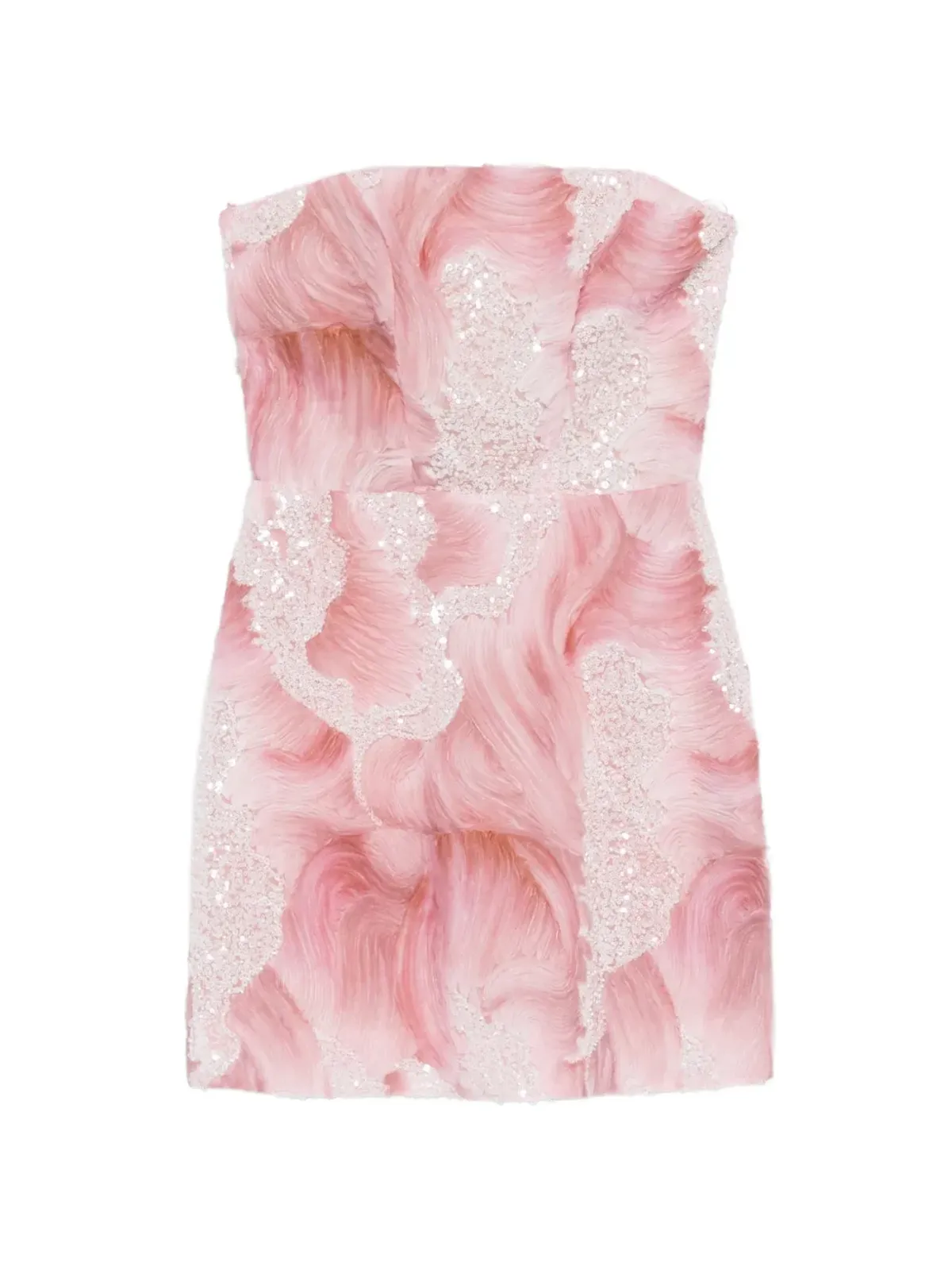 DE SANTIS embellished mini dress - Pink - 画像1