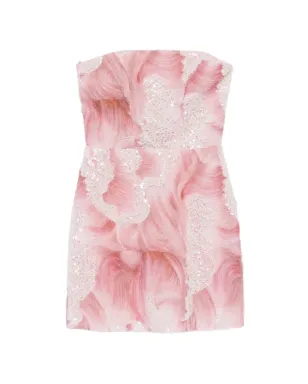 DE SANTIS embellished mini dress - Pink - サムネイル1