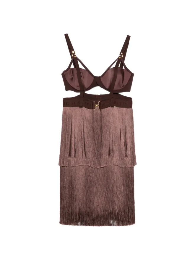 Elisabetta Franchi Elisabetta Franchi フリンジ ブラドレスの商品画像