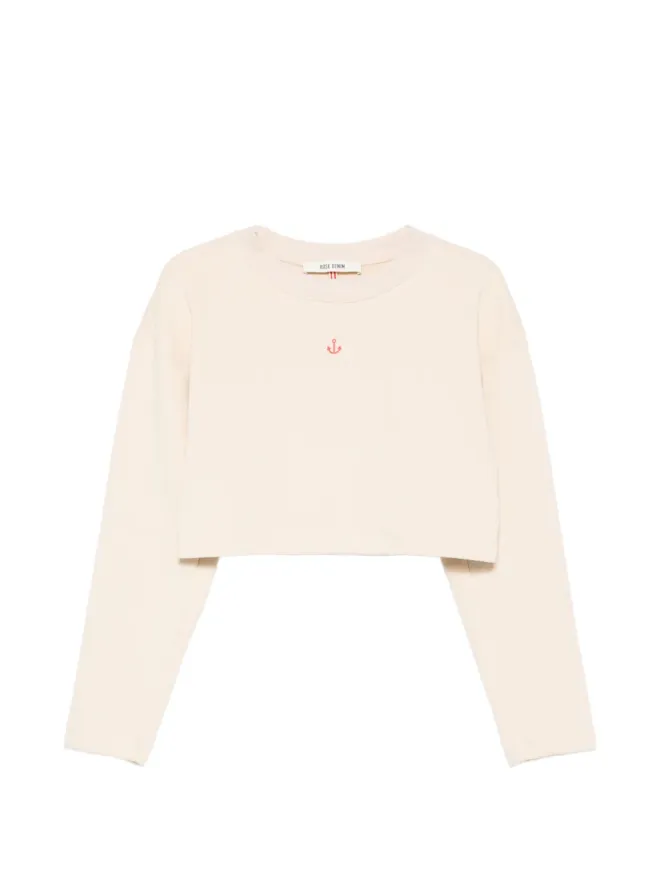 Merci Merci アンカープリント クロップドスウェットシャツの商品画像