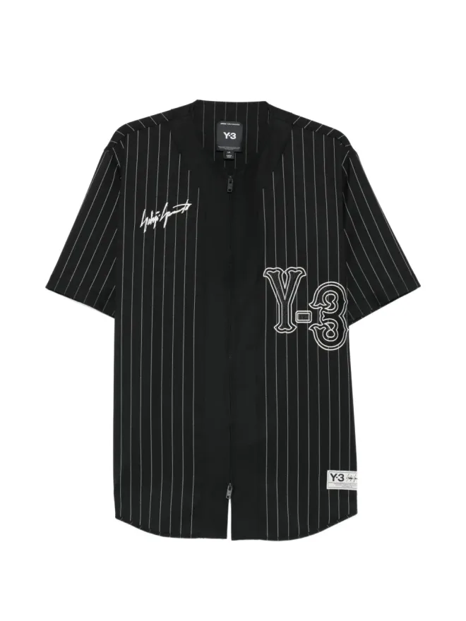 Y-3 Y-3 ピンストライプ ジップアップ シャツの商品画像