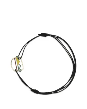 Aliita Hamburger adjustable-cord bracelet - Black - サムネイル1
